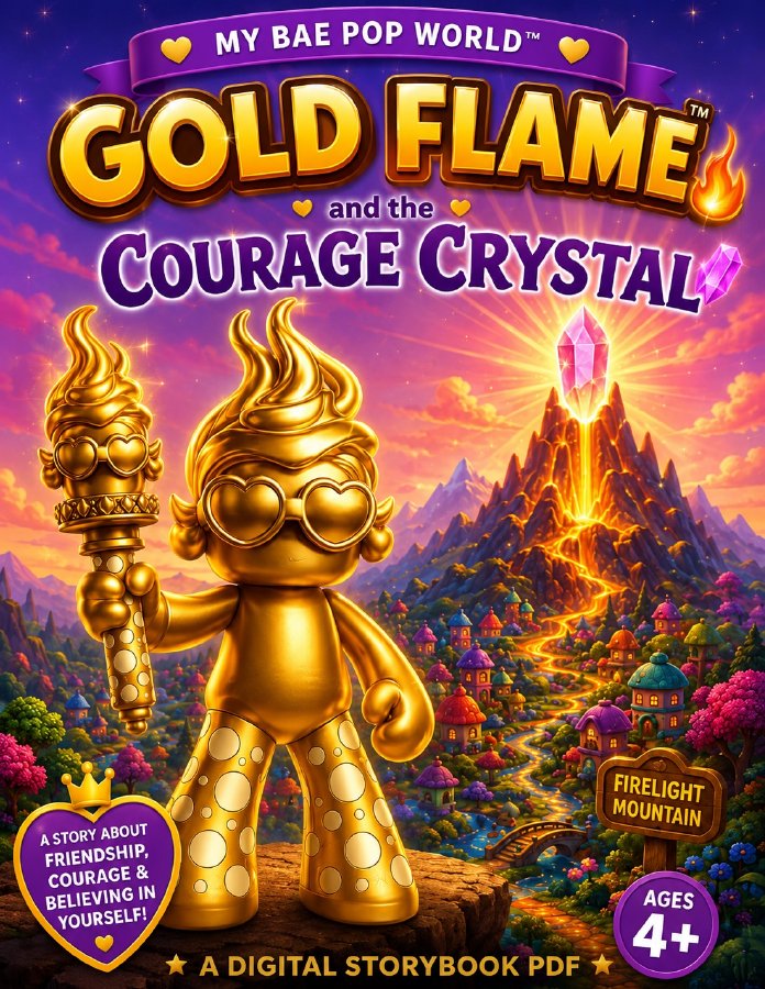 Gold Flame and the Courage Crystal cover
