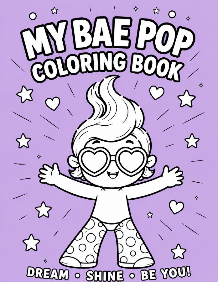 My Bae Pop Coloring Book cover